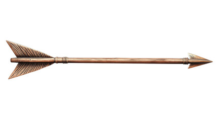 Copper Arrow Design Element Isolated on Transparent Background, arrow clipart, vintage arrow, Arrow, clipart, design element