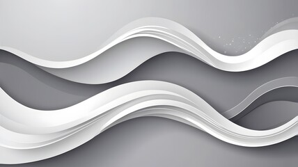 Obraz premium Modern white and light grey square overlapped pattern on background with shadow. white background. Minimal geometric white light background abstract design. Elegant white and grey Background.