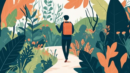 Nature's Embrace: A Peaceful Journey Through Lush Foliage