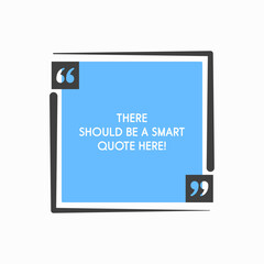 Quote frame, text in brackets, speech bubble