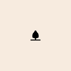 Fototapeta premium Tree icon flat vector design. 