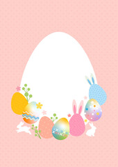 イースターエッグの背景素材
