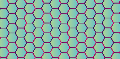  Abstract multicolor hexagon geometric honeycomb texture background. creative decorative element fabric. hexagon light creative digital concept vector surface grid hexagonal tile .