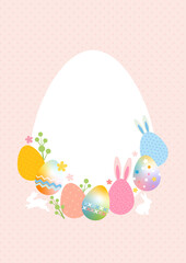 イースターエッグの背景素材
