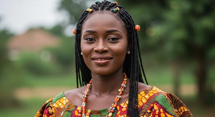 photorealistic portrait of a woman from Cameroon