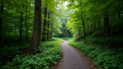 Obraz premium Serene Forest Pathway