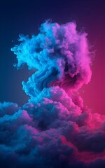 Colorful rainbow holi paint color powder explosion isolated black background