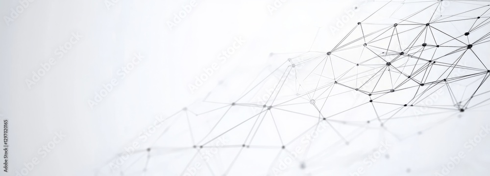 Sticker a white background with a black line that is connected to other black lines. abstract background of 