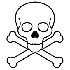 skull and crossbones are universal symbols that signify danger and death.