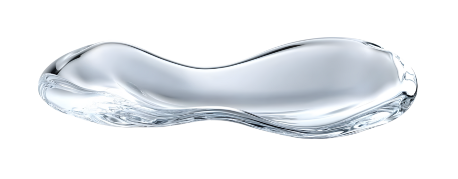 PNG Transparent glass unique puddle shape white white background simplicity.