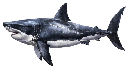 Fototapeta premium PNG Great White Shark shark great white shark animal.