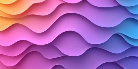 Fototapeta premium Abstract Colorful Waves Background Design Pastel Rainbow Gradient Texture