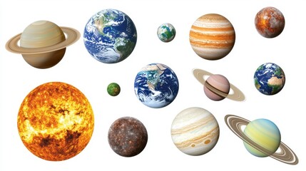 Solar System Planets Display