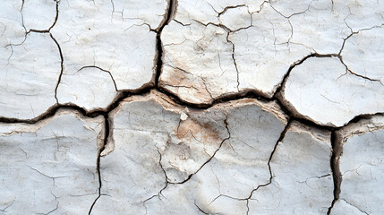 Obraz premium Cracked dry earth, arid land texture. Drought background for environmental design