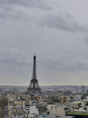 Fototapeta premium Vue Paris Tour Eiffel