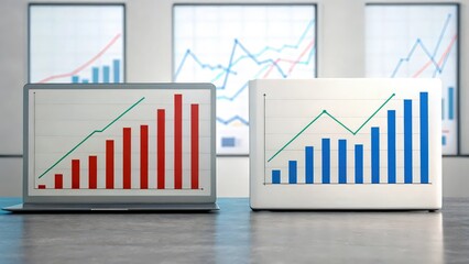 Long-term investment, A visual comparison illustrating the differences between short-term and long-term strategies.