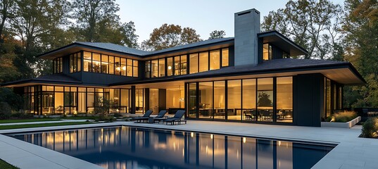 Fototapeta premium A high-tech home with smart features, sleek design, and integrated technology