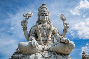 Obraz premium A woman sits on top of a rock, looking out at the view