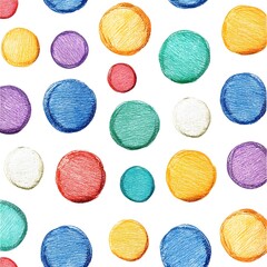 Vibrant Geometric Abstract Circles and Shapes Textured Background Design