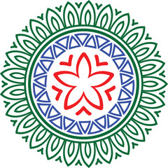 Elegant Floral Mandala Showcasing Symmetry and Beauty