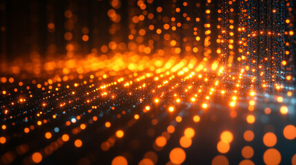 A sleek digital interface with interconnected lines and glowing icons, representing the rapid advancement and transformative nature of digital innovation in modern technology and business concepts.

