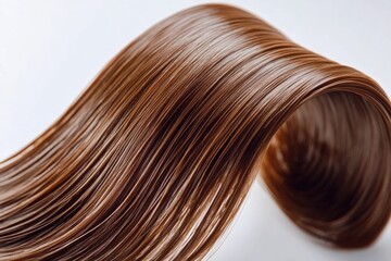 Fototapeta premium A close-up shot of long brown hair, ideal for use in beauty or lifestyle images