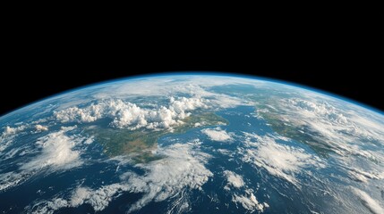 Earth from Space, Clouds, Atmosphere, View from Orbit. Potential Use Educational, Science, Astronomy