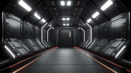 Tunnel Wall Lines Patterns Simple for a Video Game Decal Texture, Black Background.