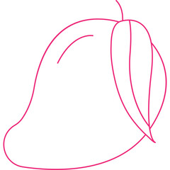 Mango single vector icon illustration