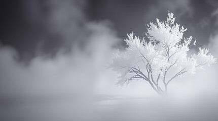 Obraz premium fog in the forest