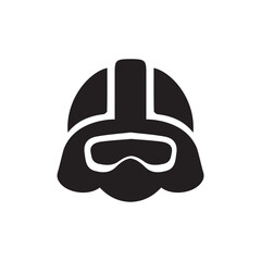  children helmet icon design template vector