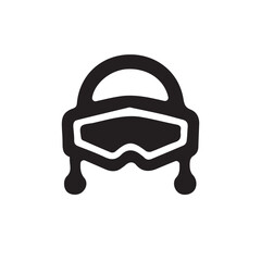  children helmet icon design template vector