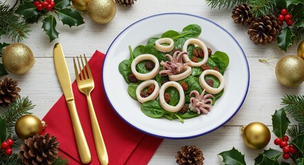 christmas table setting