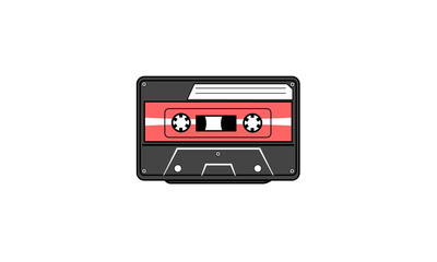 cassette isolated background