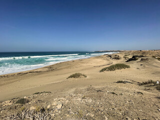 Vista de la Playa del Águila en El Cotillo, Fuerteventura