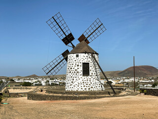 Antiguo molino de Lajares, Municipio de La Oliva, Fuerteventura. 