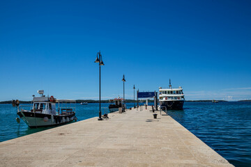 Anleger f&uuml;r Touristikboote in Fazana, Kroatien