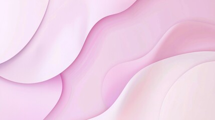 Obraz premium Smooth, undulating pink shapes create a soothing and elegant abstract background, perfect for design projects that evoke feelings of tranquility and femininity