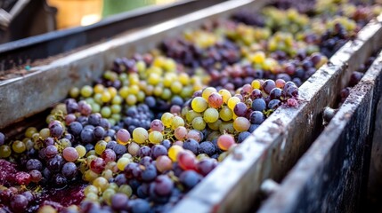 Manual grape crusher essential tool for wine making and juice extraction at home or vineyard
