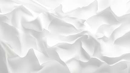 Crumpled White Fabric Close-up