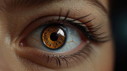 Fototapeta premium A Close Up Of Human Female Eye Background