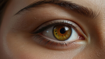 Fototapeta premium A Close Up Of Human Female Eye Background
