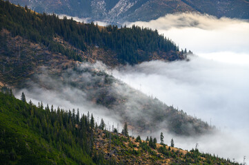 A Gloomy Autumn Day Unfolding Over the Mystical Peaks of the Low Tatras