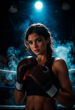 mujer boxeadora