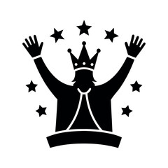  king's silhouette of a man
