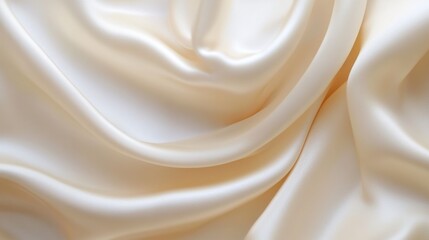 Obraz premium Ivory Silk Fabric with Drapes