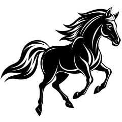 Fototapeta premium horse silhouette vector