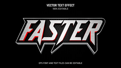 Faster 3d style editable text effect © ricks