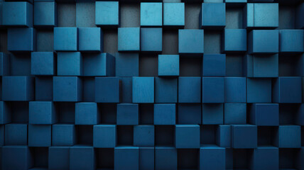 Blue Geometric Shapes Background