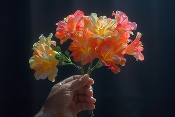 Photo Idea: Close-up Shot of Colorful QR Code on Smartphone Screen with Neon Cartoon Robot Design, Emanating Futuristic Tech Vibe and Showcasing AI Content Generation and Chatbot Technology Themes.